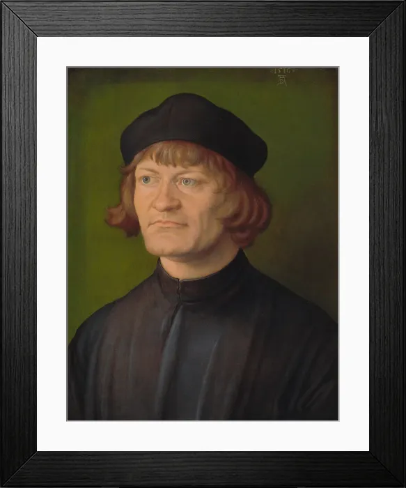 Framed Print : Portrait of a Clergyman (Johann Dorsch?), 1516. Creator: Albrecht Durer Framed Print : Portrait of a Clergyman (Johann Dorsch?), 1516. Creator: Albrecht Durer