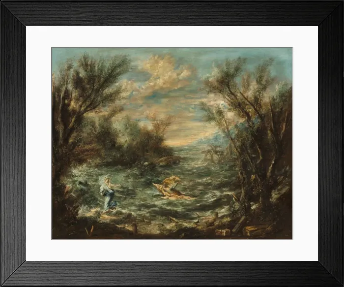 Framed Print : Christ at the Sea of Galilee, c. 1740. Creator: Alessandro Magnasco Framed Print : Christ at the Sea of Galilee, c. 1740. Creator: Alessandro Magnasco