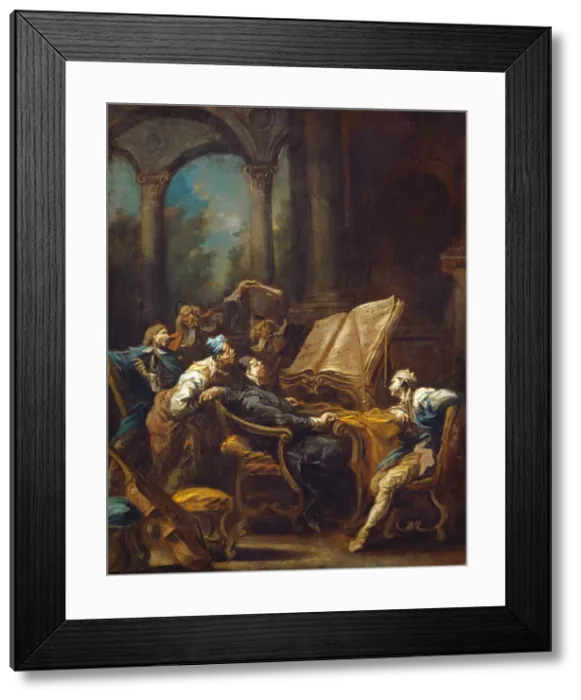 Framed Print : The Choristers, c. 1740 / 1745. Creator: Alessandro Magnasco Framed Print : The Choristers, c. 1740 / 1745. Creator: Alessandro Magnasco