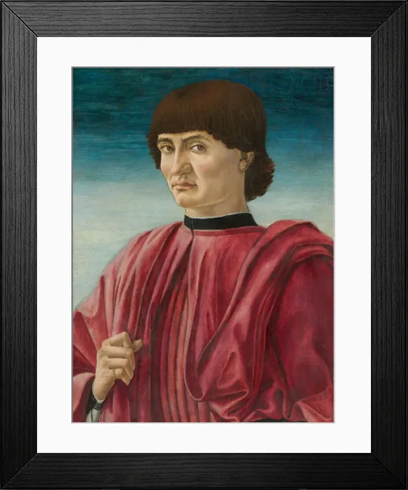 Framed Print : Portrait of a Man, c. 1450. Creator: Andrea del Castagno Framed Print : Portrait of a Man, c. 1450. Creator: Andrea del Castagno