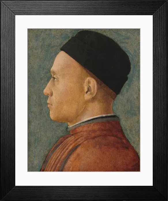 Framed Print : Portrait of a Man, c. 1470. Creator: Andrea Mantegna Framed Print : Portrait of a Man, c. 1470. Creator: Andrea Mantegna