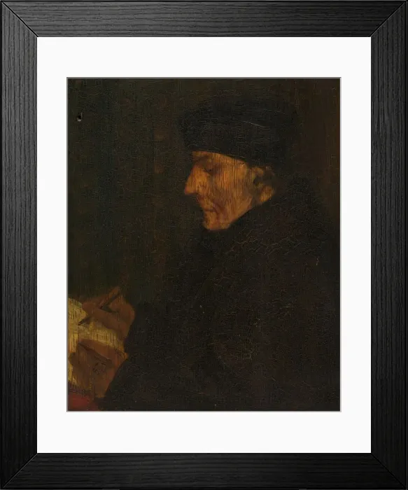 Framed Print : Memory Copy of Holbein s, late 19th-early 20th century. Creator: Alphonse Legros Framed Print : Memory Copy of Holbein s, late 19th-early 20th century. Creator: Alphonse Legros