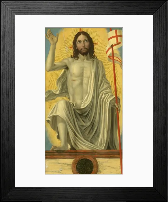 Framed Print : Christ Risen from the Tomb, c. 1490. Creator: Ambrogio Bergognone Framed Print : Christ Risen from the Tomb, c. 1490. Creator: Ambrogio Bergognone