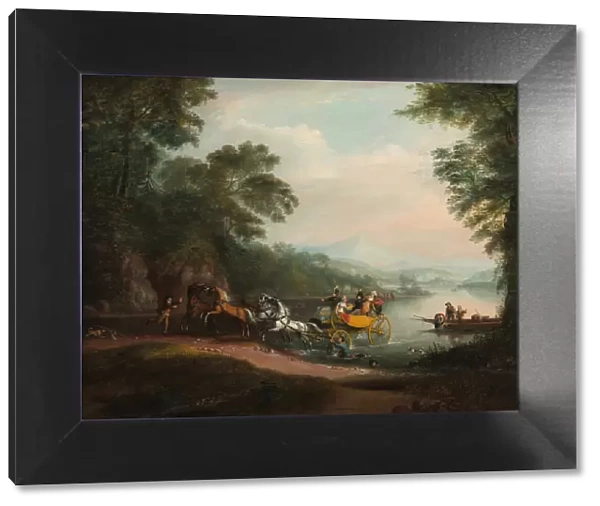 Mishap at the Ford, 1818. Creator: Alvan Fisher
