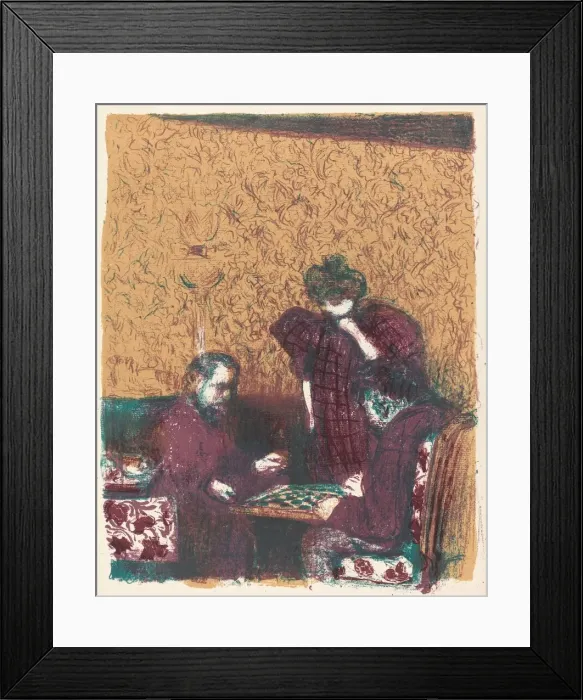 Framed Print : Game of Checkers (La partie de dames), 1897 / 1898 (published 1899) Framed Print : Game of Checkers (La partie de dames), 1897 / 1898 (published 1899)