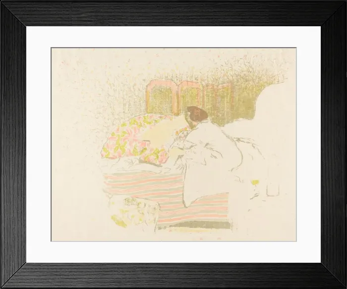 Framed Print : The Birth of Annette (La naissance d Annette), 1898. Creator: Edouard Vuillard Framed Print : The Birth of Annette (La naissance d Annette), 1898. Creator: Edouard Vuillard
