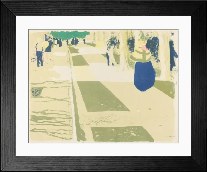 Framed Print : The Avenue (L avenue), 1899. Creator: Edouard Vuillard Framed Print : The Avenue (L avenue), 1899. Creator: Edouard Vuillard