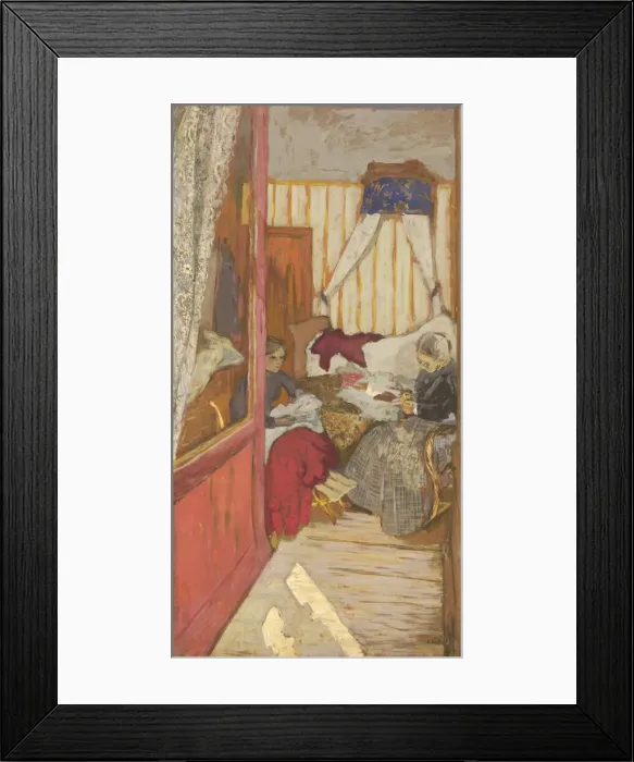 Framed Print : Women Sewing, c. 1912. Creator: Edouard Vuillard Framed Print : Women Sewing, c. 1912. Creator: Edouard Vuillard
