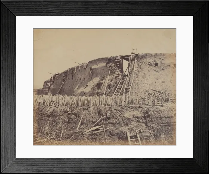 Framed Print : Angle of North Taku Fort at Which the French Entered, August 21, 1860, 1860 Framed Print : Angle of North Taku Fort at Which the French Entered, August 21, 1860, 1860