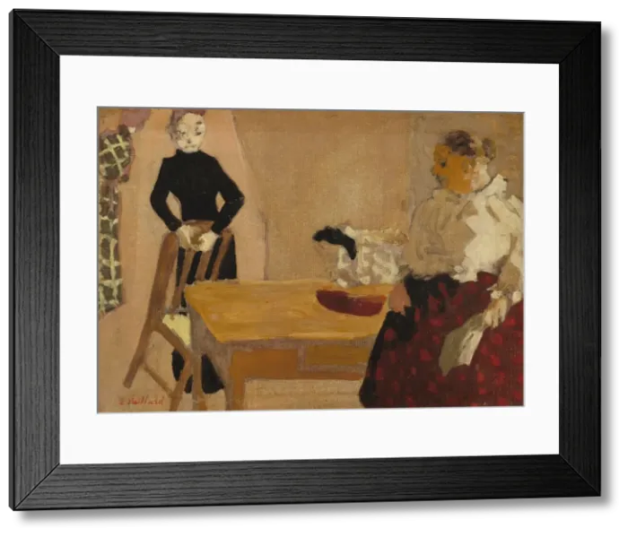 Framed Print : The Conversation, 1891. Creator: Edouard Vuillard Framed Print : The Conversation, 1891. Creator: Edouard Vuillard