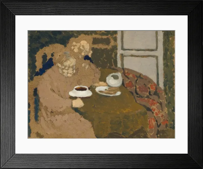 Framed Print : Two Women Drinking Coffee, c. 1893. Creator: Edouard Vuillard Framed Print : Two Women Drinking Coffee, c. 1893. Creator: Edouard Vuillard