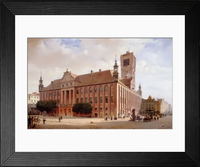 Framed Print : City Hall at Thorn, 1848. Creator: Eduard Gaertner Framed Print : City Hall at Thorn, 1848. Creator: Eduard Gaertner