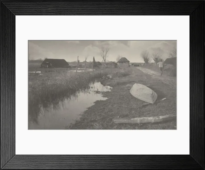 Framed Print : Twixt Land and Water, 1886. Creators: Dr Peter Henry Emerson, Thomas Frederick Goodall Framed Print : Twixt Land and Water, 1886. Creators: Dr Peter Henry Emerson, Thomas Frederick Goodall