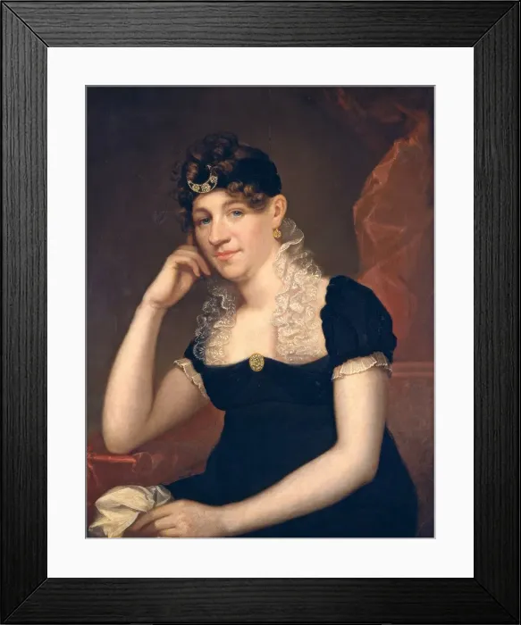 Framed Print : Maria Gansevoort Melvill (Mrs. Allan Melvill), c. 1815. Creator: Ezra Ames Framed Print : Maria Gansevoort Melvill (Mrs. Allan Melvill), c. 1815. Creator: Ezra Ames