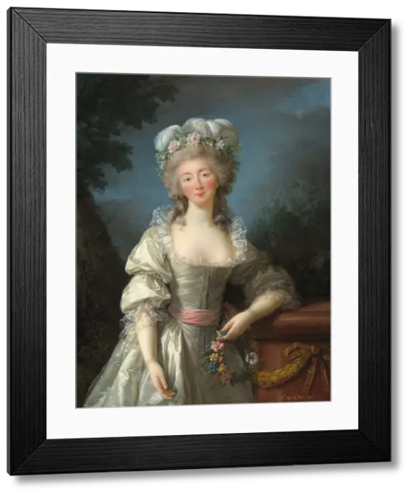 Framed Print : Madame du Barry, 1782. Creator: Elisabeth Louise Vigee-LeBrun Framed Print : Madame du Barry, 1782. Creator: Elisabeth Louise Vigee-LeBrun