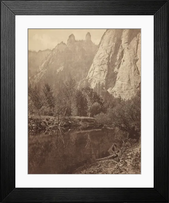 Framed Print : Cathedral Spires, Valley of the Yosemite, 1872. Creator: Eadweard J Muybridge Framed Print : Cathedral Spires, Valley of the Yosemite, 1872. Creator: Eadweard J Muybridge
