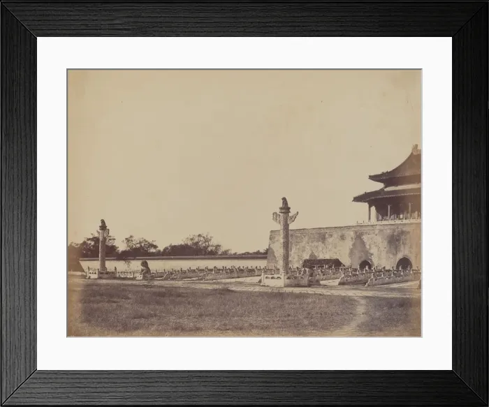 Framed Print : Entrance to the Winter Palace, Pekin, October 29, 1860, 1860. Creator: Felice Beato Framed Print : Entrance to the Winter Palace, Pekin, October 29, 1860, 1860. Creator: Felice Beato
