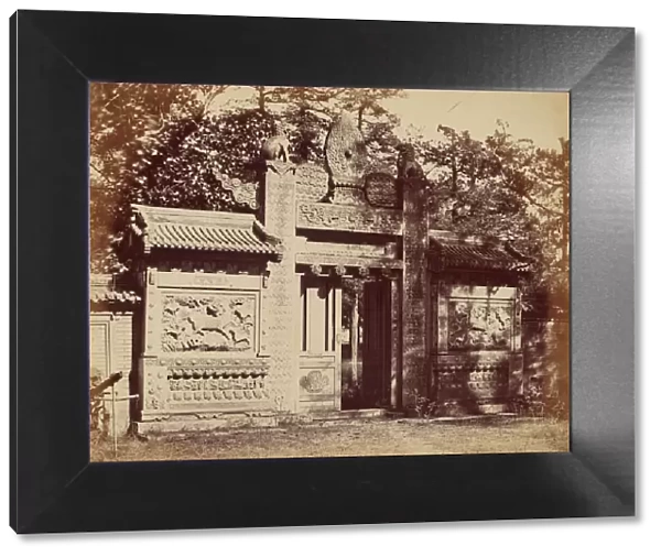Exterior of the Tomb Depot Near Pekin, October 1860, 1860. Creator: Felice Beato