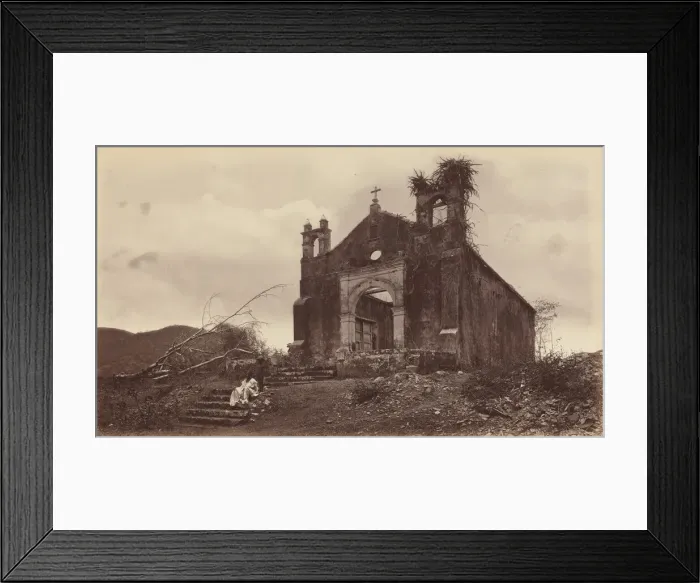 Framed Print : Ruins of the Church of San Miguel, Panama, 1877. Creator: Eadweard J Muybridge Framed Print : Ruins of the Church of San Miguel, Panama, 1877. Creator: Eadweard J Muybridge