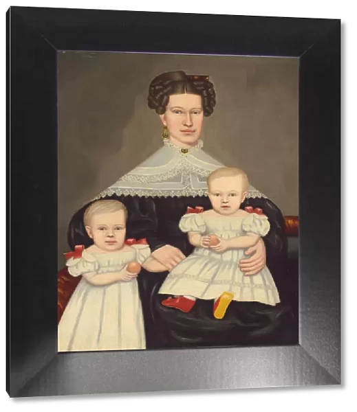 Mrs. Paul Smith Palmer and Her Twins, 1835  /  1838. Creator: Erastus Salisbury Field
