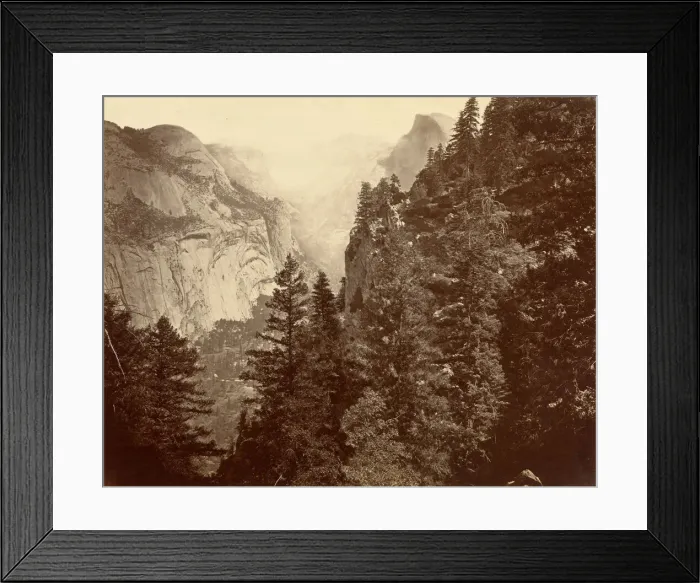 Framed Print : Tenaya Canyon from Union Point, Valley of the Yosemite, 1872. Creator: Eadweard J Muybridge Framed Print : Tenaya Canyon from Union Point, Valley of the Yosemite, 1872. Creator: Eadweard J Muybridge