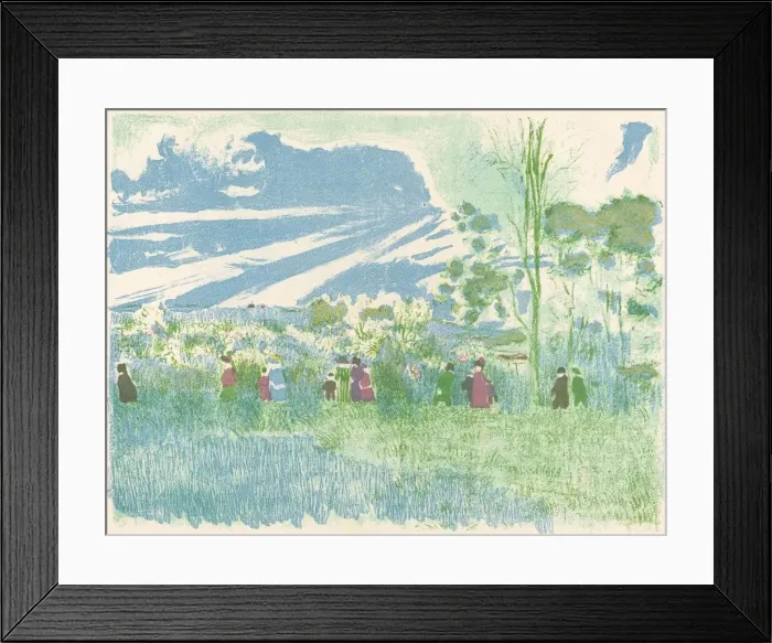 Framed Print : Across Country (A travers champs), 1897  /  1898 (published 1899). Creator: Edouard Vuillard