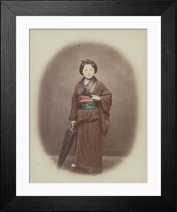 Framed Print : Moos mie, 1868. Creator: Felice Beato Framed Print : Moos mie, 1868. Creator: Felice Beato