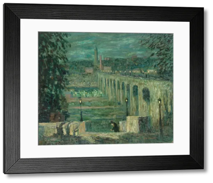 Framed Print : High Bridge at Night, New York City, c. 1910 / 1920. Creator: Ernest Lawson Framed Print : High Bridge at Night, New York City, c. 1910 / 1920. Creator: Ernest Lawson