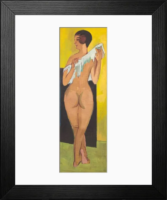 Framed Print : Nude Figure [reverse], 1907. Creator: Ernst Kirchner