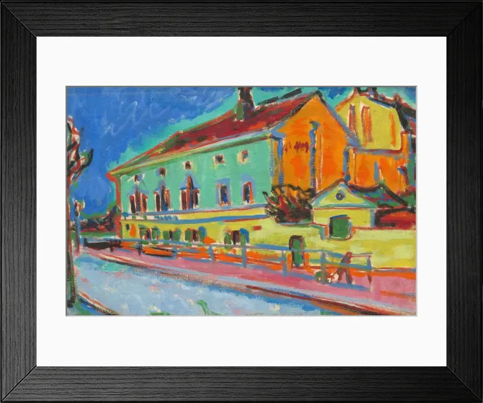 Framed Print : Dance Hall Bellevue [obverse], 1909  /  1910. Creator: Ernst Kirchner