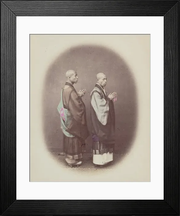 Framed Print : Priest or Zen Shu, 1868. Creator: Felice Beato Framed Print : Priest or Zen Shu, 1868. Creator: Felice Beato