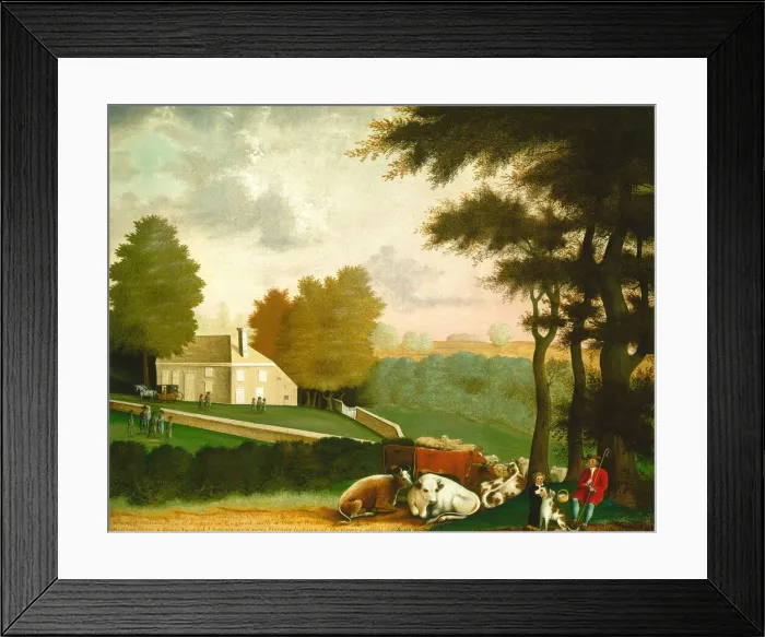 Framed Print : The Grave of William Penn, c. 1847 / 1848. Creator: Edward Hicks Framed Print : The Grave of William Penn, c. 1847 / 1848. Creator: Edward Hicks