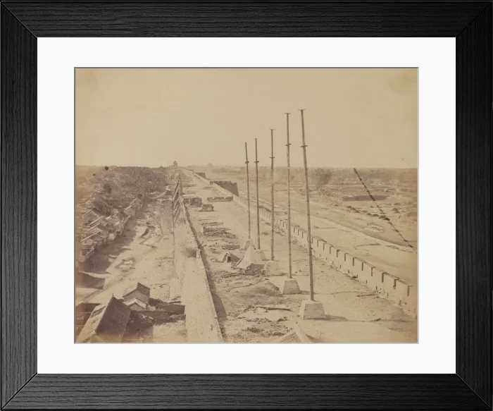 Framed Print : Top of the Wall From Anting Gate, Pekin, Taken Possession by English and French Troops Framed Print : Top of the Wall From Anting Gate, Pekin, Taken Possession by English and French Troops