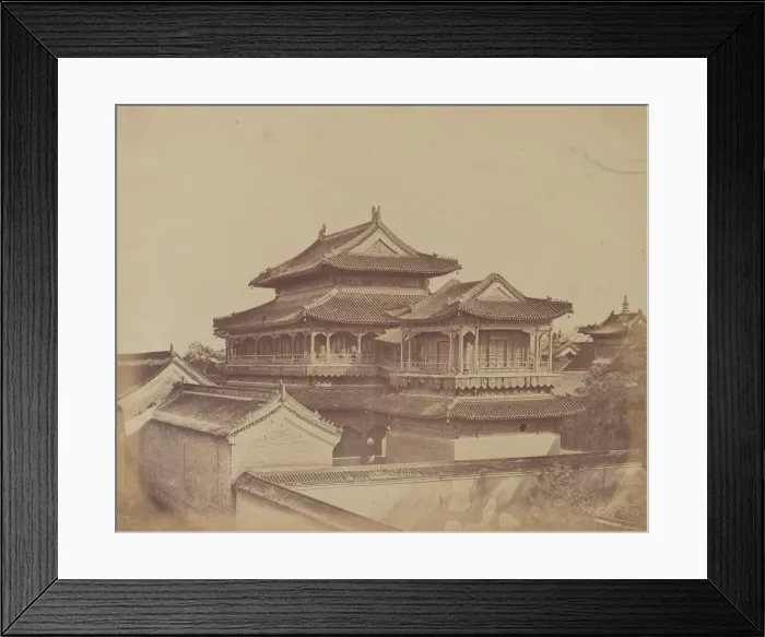 Framed Print : Temple of Confucius, Pekin, October 1860, 1860. Creator: Felice Beato Framed Print : Temple of Confucius, Pekin, October 1860, 1860. Creator: Felice Beato
