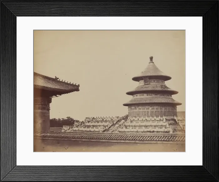 Framed Print : Temple of Heaven from the Place Where the Priests Are Burnt, in the Chinese City Framed Print : Temple of Heaven from the Place Where the Priests Are Burnt, in the Chinese City