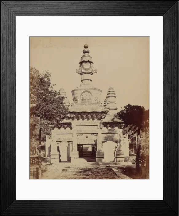 Framed Print : Thibetan Monument in the Lama Temple, Pekin, October 1860, 1860. Creator: Felice Beato Framed Print : Thibetan Monument in the Lama Temple, Pekin, October 1860, 1860. Creator: Felice Beato