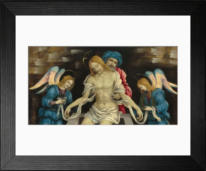 Framed Print : Pieta(The Dead Christ Mourned by Nicodemus and Two Angels), c. 1500 Framed Print : Pieta(The Dead Christ Mourned by Nicodemus and Two Angels), c. 1500