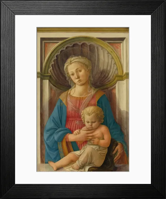 Framed Print : Madonna and Child, c. 1440. Creator: Filippo Lippi Framed Print : Madonna and Child, c. 1440. Creator: Filippo Lippi