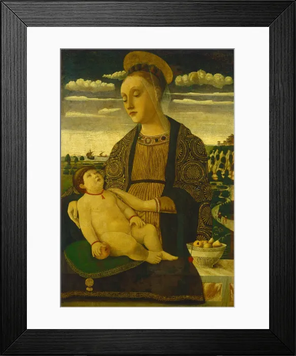 Framed Print : Madonna and Child, late 1460s. Creator: Francesco Benaglio Framed Print : Madonna and Child, late 1460s. Creator: Francesco Benaglio