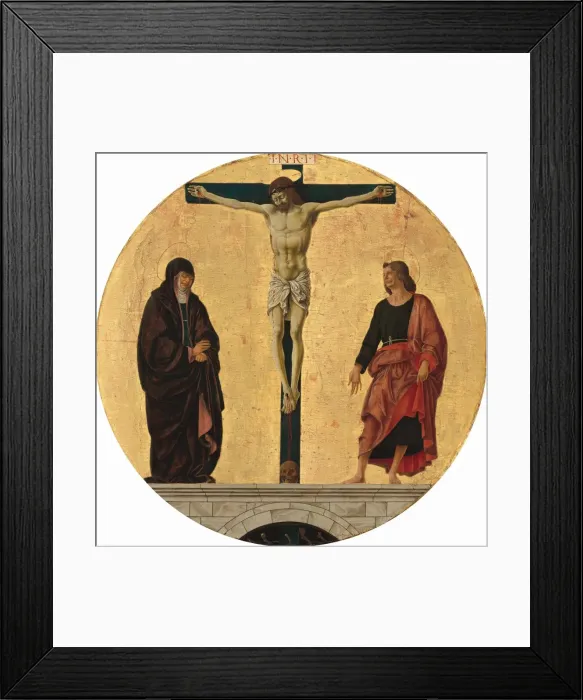 Framed Print : The Crucifixion, c. 1473 / 1474. Creator: Francesco del Cossa Framed Print : The Crucifixion, c. 1473 / 1474. Creator: Francesco del Cossa