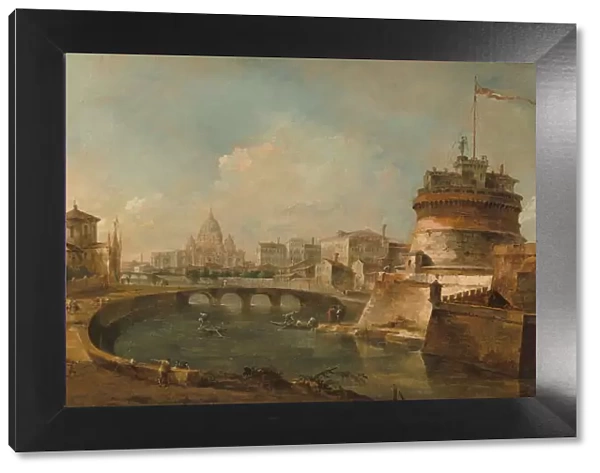 Fanciful View of the Castel Sant Angelo, Rome, c. 1785. Creator: Francesco Guardi