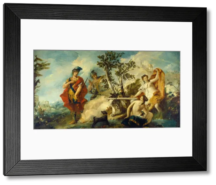 Framed Print : Carlo and Ubaldo Resisting the Enchantments of Armidas Nymphs, 1750 / 1755 Framed Print : Carlo and Ubaldo Resisting the Enchantments of Armidas Nymphs, 1750 / 1755