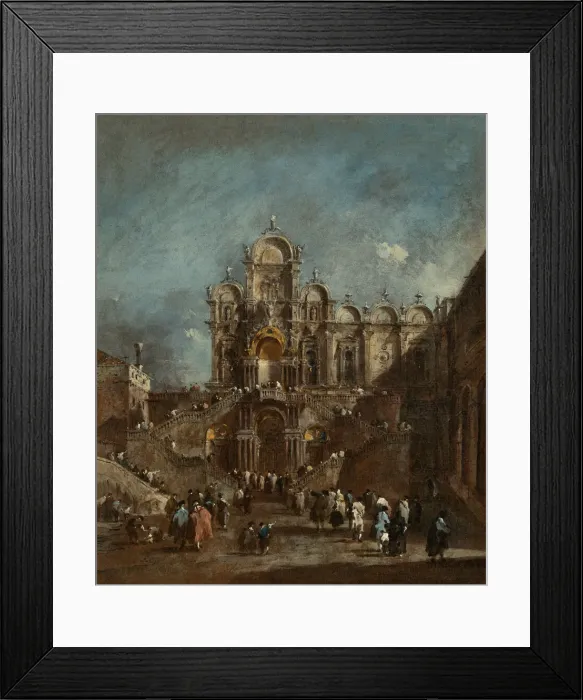 Framed Print : Temporary Tribune in the Campo San Zanipolo, Venice, 1782 or after