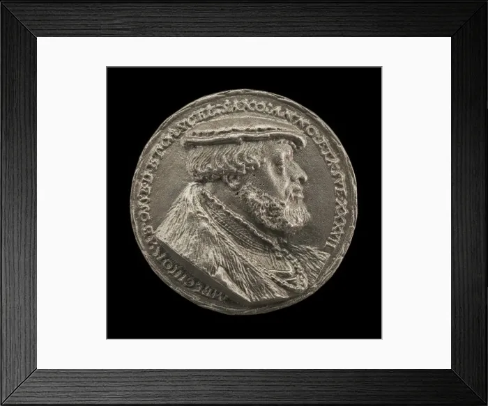 Framed Print : Melchior von Osse, 1506-1557, Chancellor of Saxony [obverse], 16th century