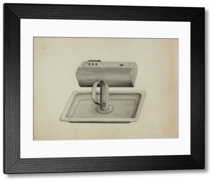Framed Print : Lamp, 1935 / 1942. Creator: Unknown Framed Print : Lamp, 1935 / 1942. Creator: Unknown