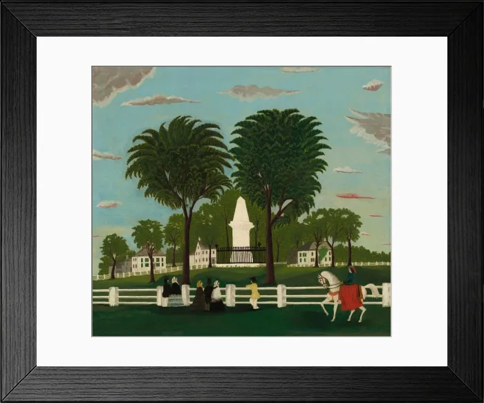 Framed Print : Lexington Battle Monument, 1853 or after. Creator: Unknown Framed Print : Lexington Battle Monument, 1853 or after. Creator: Unknown