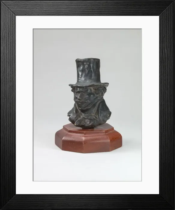 Framed Print : Man in a Tall Hat, model possibly 1830s, cast 1944 / 1950. Creator: Unknown Framed Print : Man in a Tall Hat, model possibly 1830s, cast 1944 / 1950. Creator: Unknown