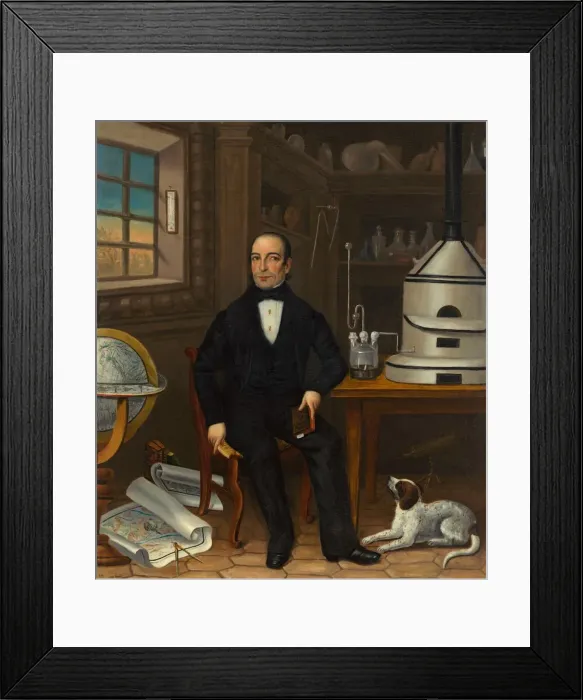 Framed Print : Man of Science, 1839. Creator: Unknown Framed Print : Man of Science, 1839. Creator: Unknown