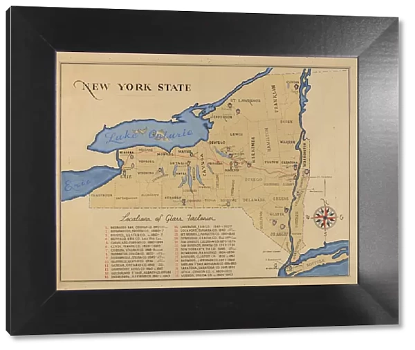 Map of New York State, 1935  /  1942. Creator: Unknown