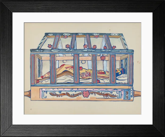 Framed Print : Plate 4: Christ in Sepulchre: From Portfolio Spanish Colonial Designs of New Framed Print : Plate 4: Christ in Sepulchre: From Portfolio Spanish Colonial Designs of New
